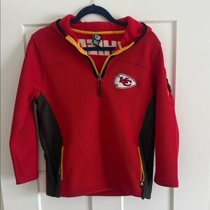 Kids unisex KC chiefs 1/4 zip hoodie